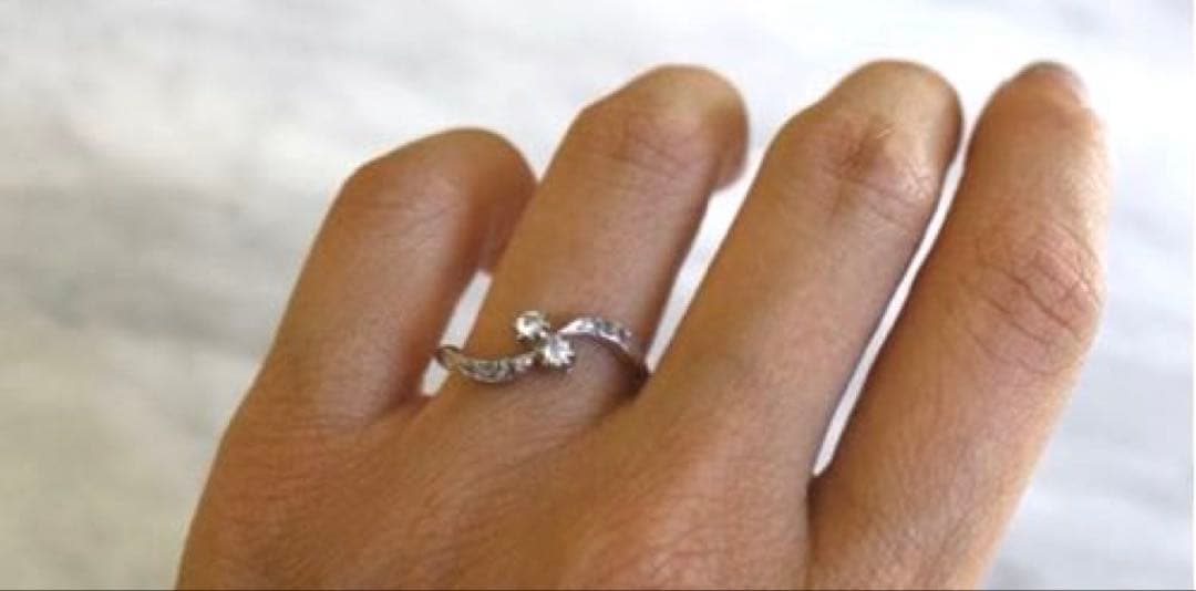 アンティーク　ヴィクトリアン　ダイヤモンドリング　10〜11号　1ct