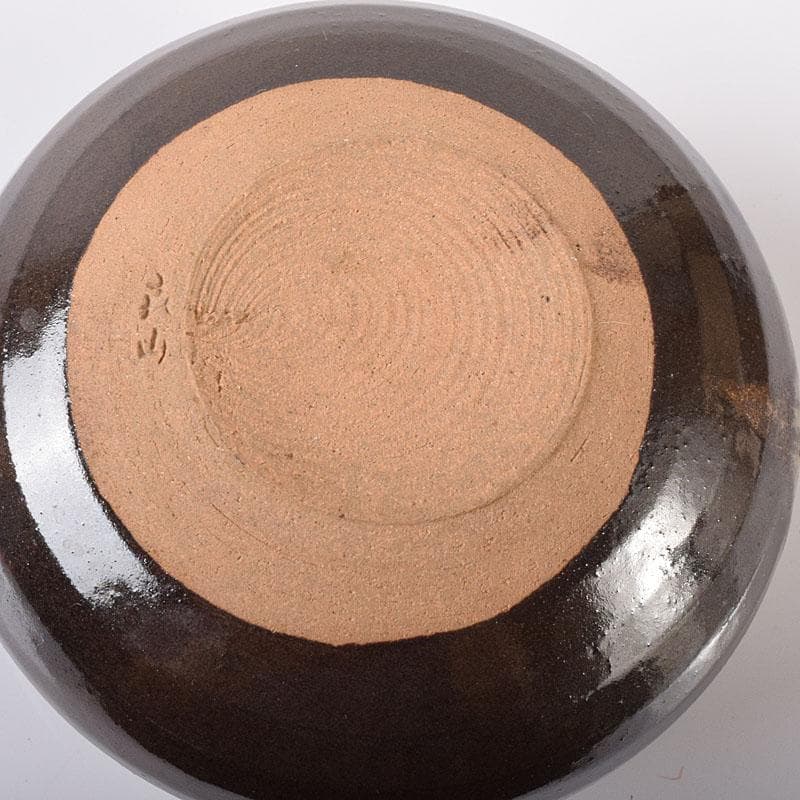 茶道具　平安　万代喜山造　内海茶入　仕覆付　共箱　V　7302