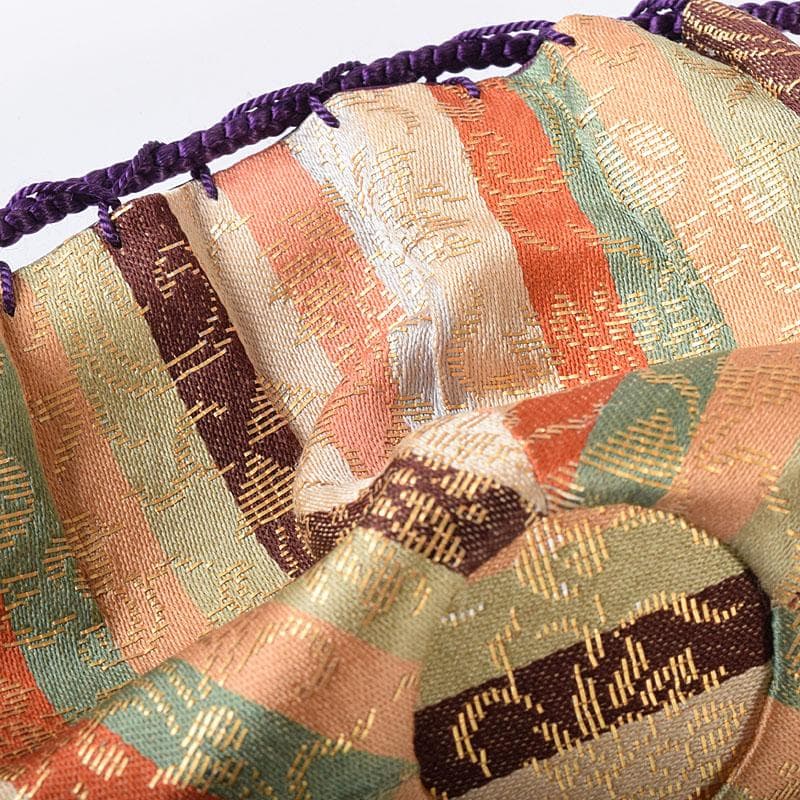 茶道具　平安　万代喜山造　内海茶入　仕覆付　共箱　V　7302