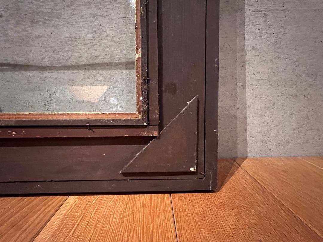 【アンティーク】ゴールドとブラウンの木製額縁　ヴィンテージフレーム