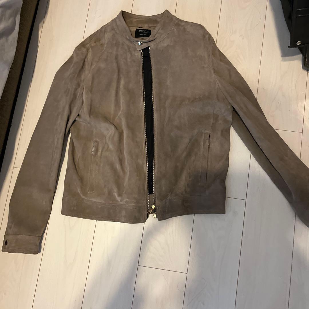 EMMETI 別注〝JURI〟リッチスウェードライダースジャケット　サイズ52