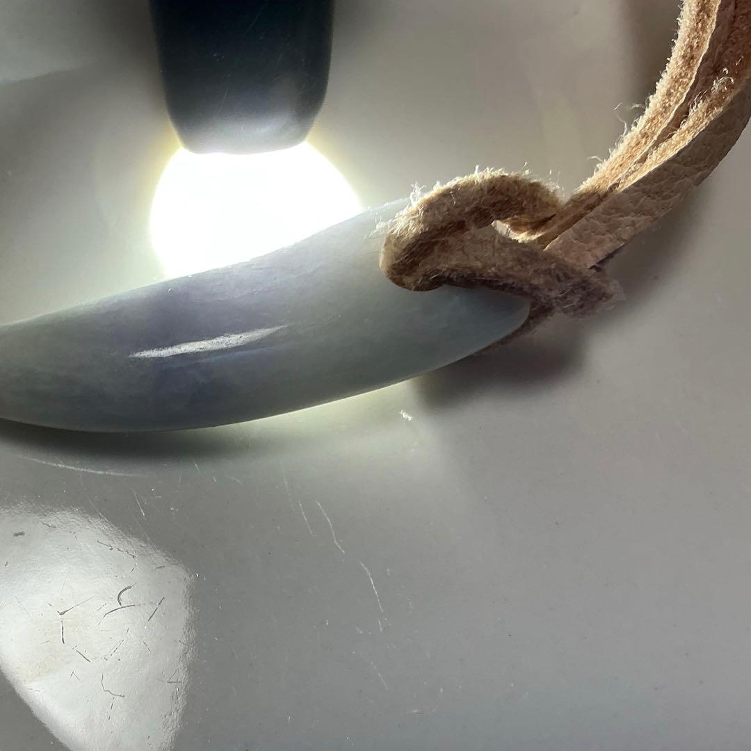 糸魚川翡翠　ラベンダー　ネックレストップ