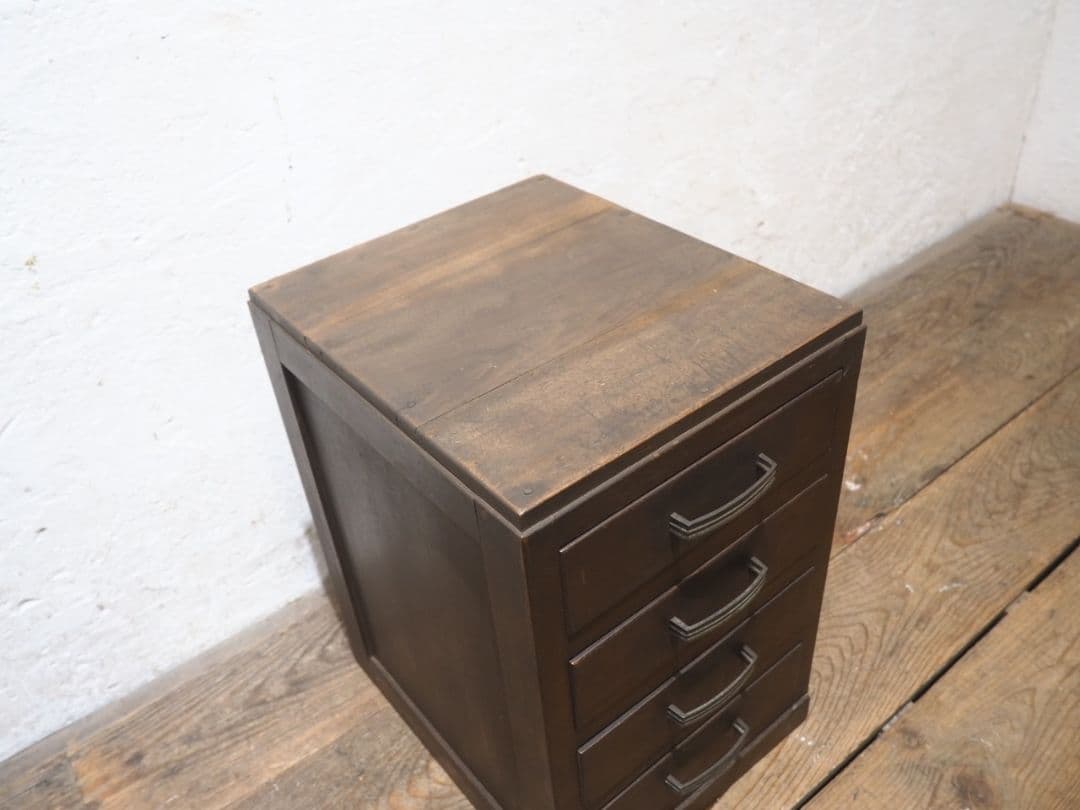1317 ヴィンテージ　レトロな小引き出し　収納棚　書類ケース　陳列台　古家具