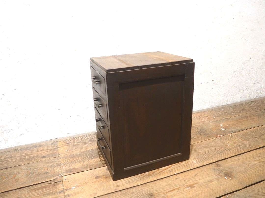 1317 ヴィンテージ　レトロな小引き出し　収納棚　書類ケース　陳列台　古家具