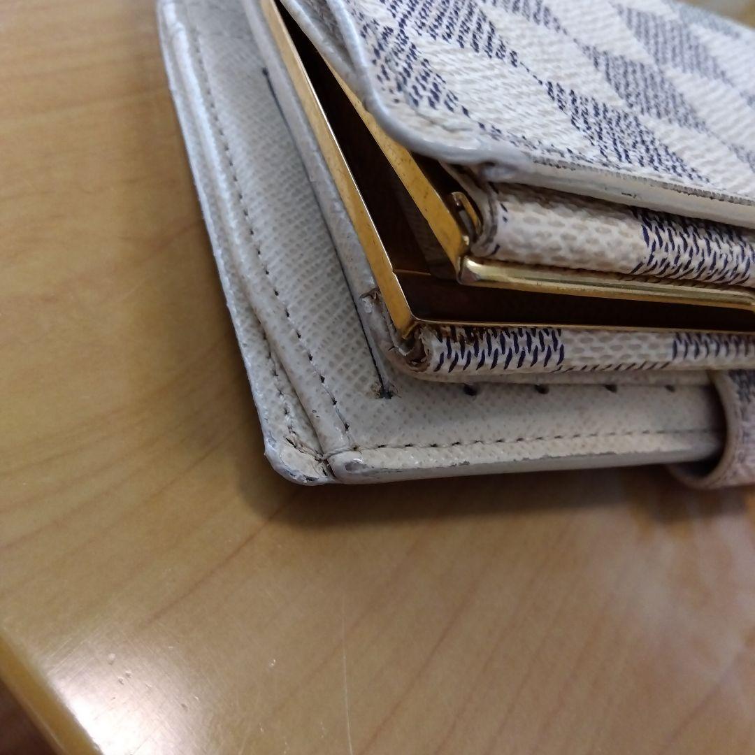 LOUIS VUITTON ダミエ 折り財布 アズール がま口