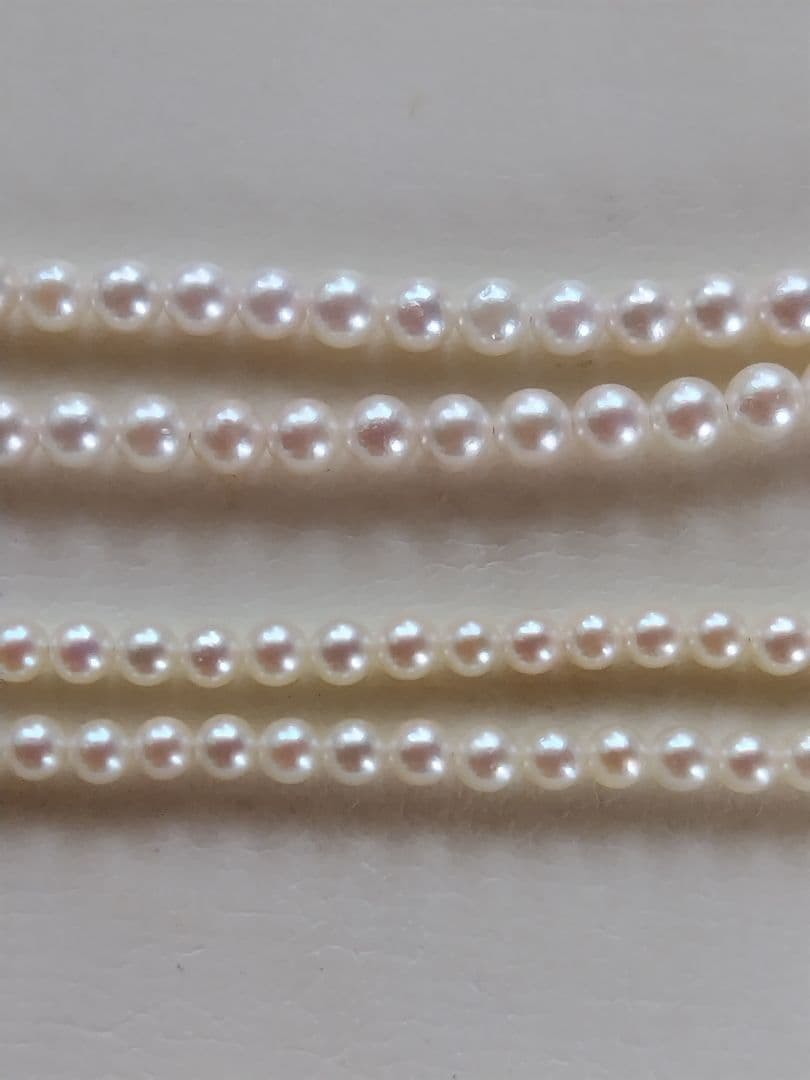 K18WG アコヤ真珠ベビーパール ネックレス