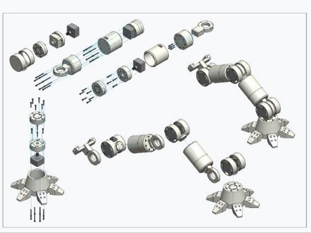 卓上6軸ロボティクス　3Dプリンター製