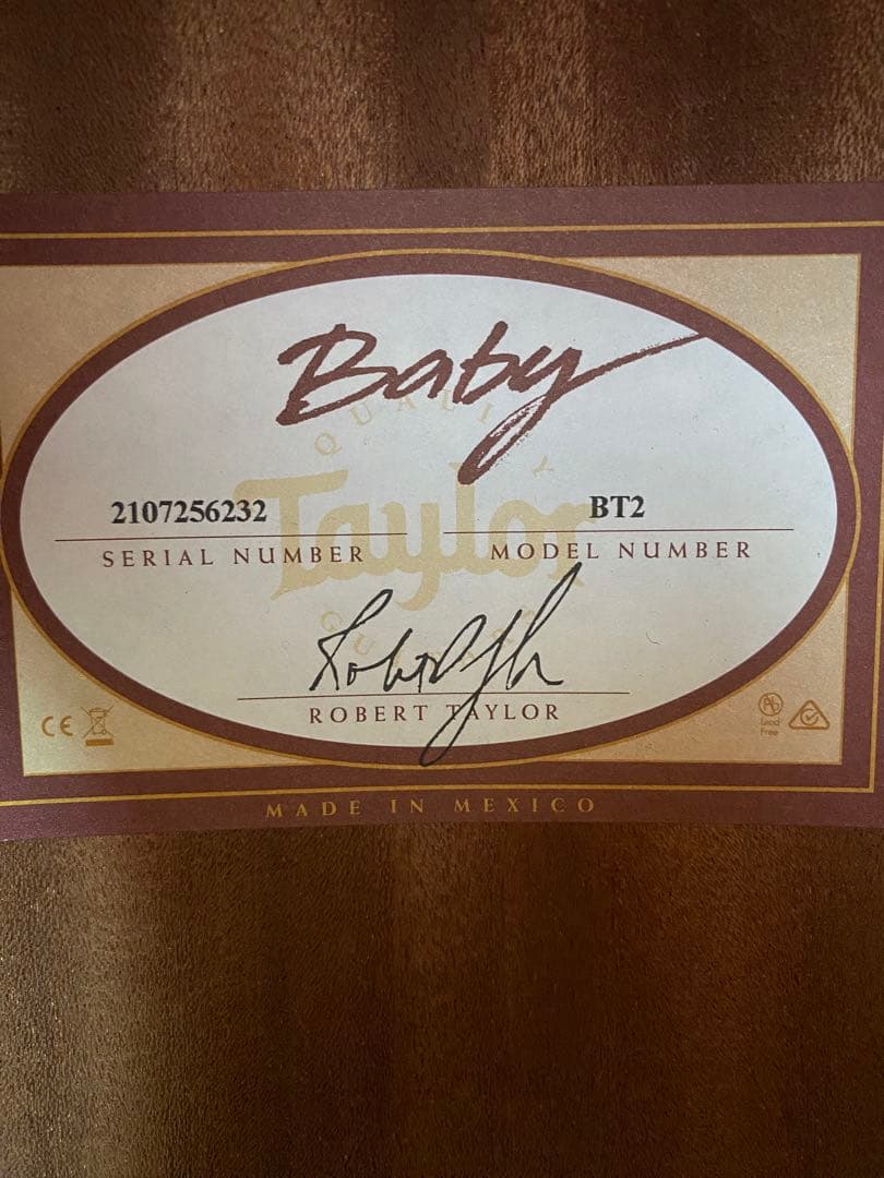 Baby Taylor BT2 【ネック折れ】