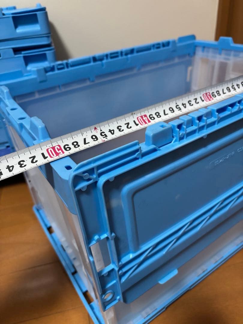 リス折りたたみコンテナ5箱、SANKO平台車1台セット