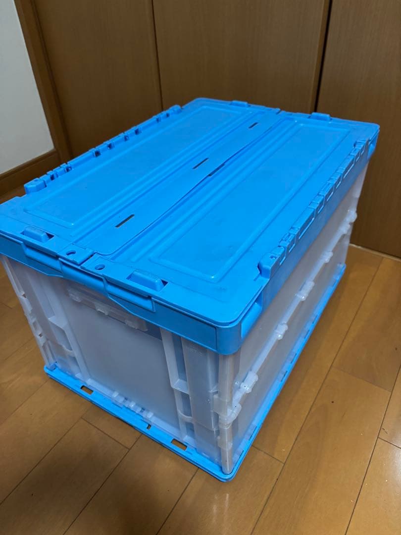 リス折りたたみコンテナ5箱、SANKO平台車1台セット