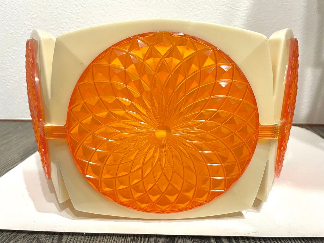 昭和レトロ シーリングライト 松下電工 ナショナル 天井照明 オレンジ