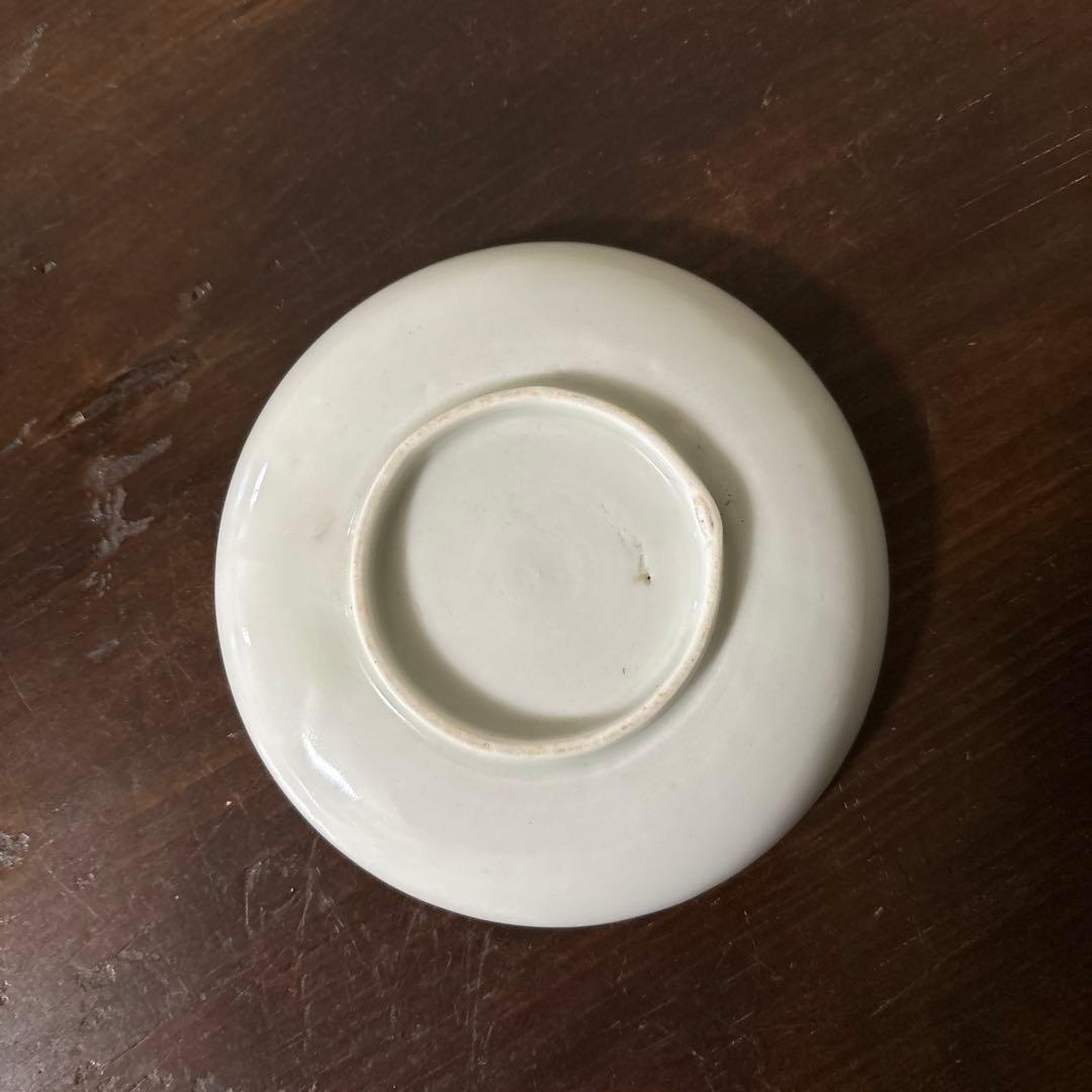 アンティーク　伊万里　うさぎ図染付小皿5点　幕末　明治　大正　検:白洲正子　李朝