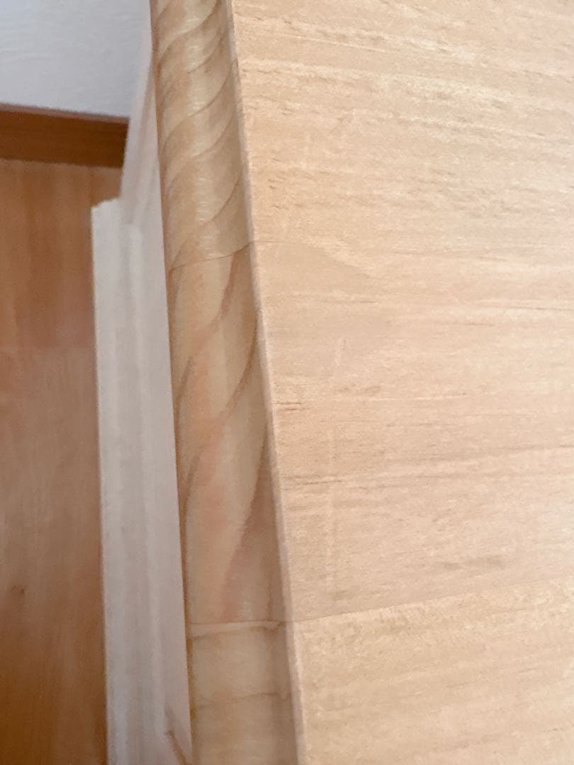 木製テレビ台 引き出し4つ ガラス扉付き　フレンチカントリー風　150センチ