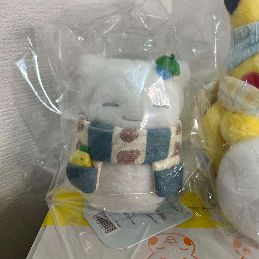 ポケモン ピカチュウゆきだるま ゆきあそび　ぬいぐるみ 3点セット
