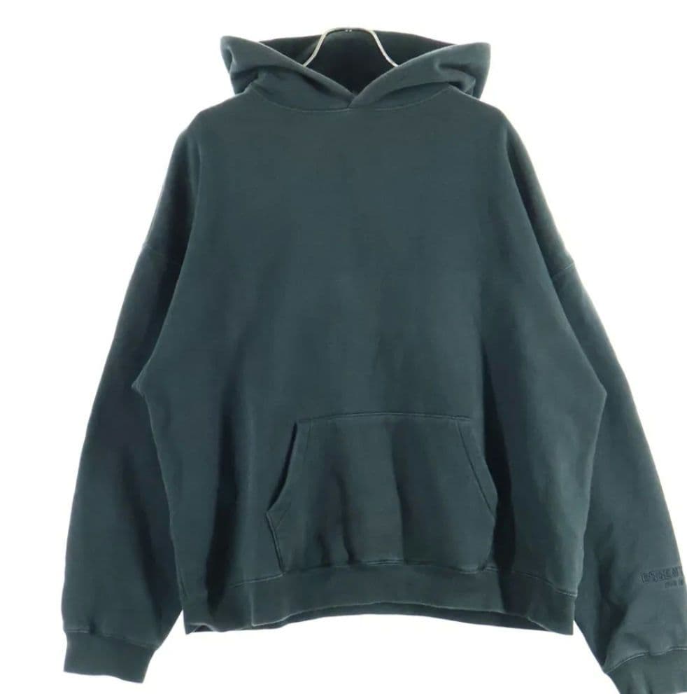 ESSENTIALS ブラック フード付きパーカー　М　（希少）