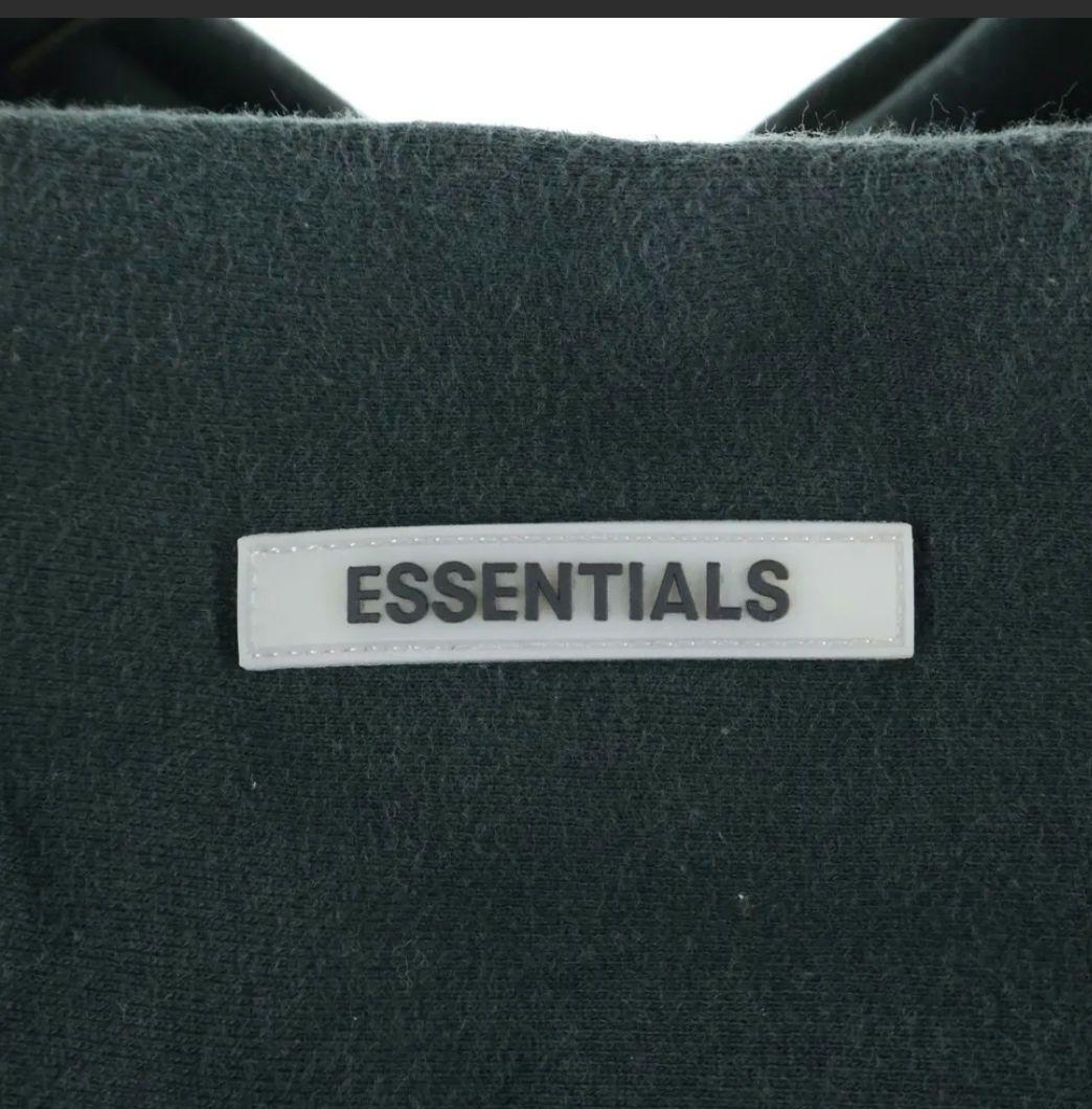 ESSENTIALS ブラック フード付きパーカー　М　（希少）