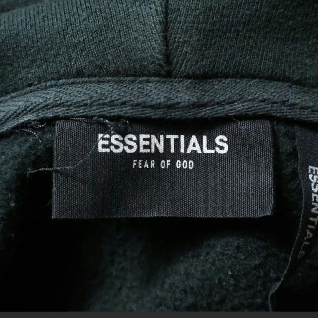 ESSENTIALS ブラック フード付きパーカー　М　（希少）