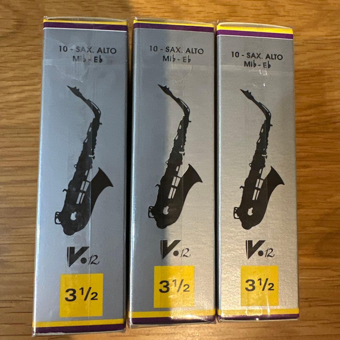 Vandoren アルトサックスリード V12 31/2 10枚×3箱セット