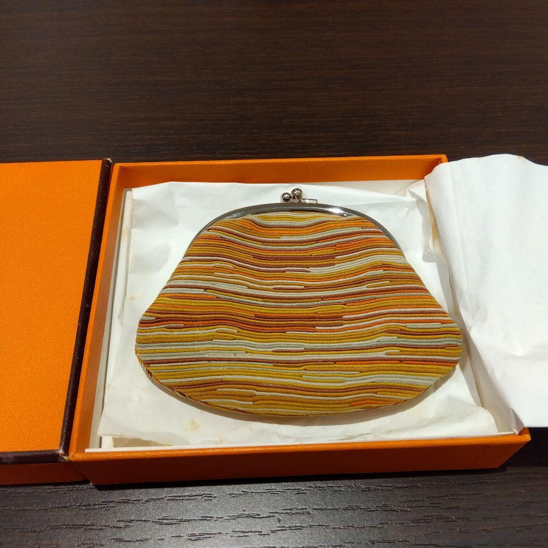 未使用 希少HERMÈS エルメス ヴィブラート がま口ケース 小銭入れ