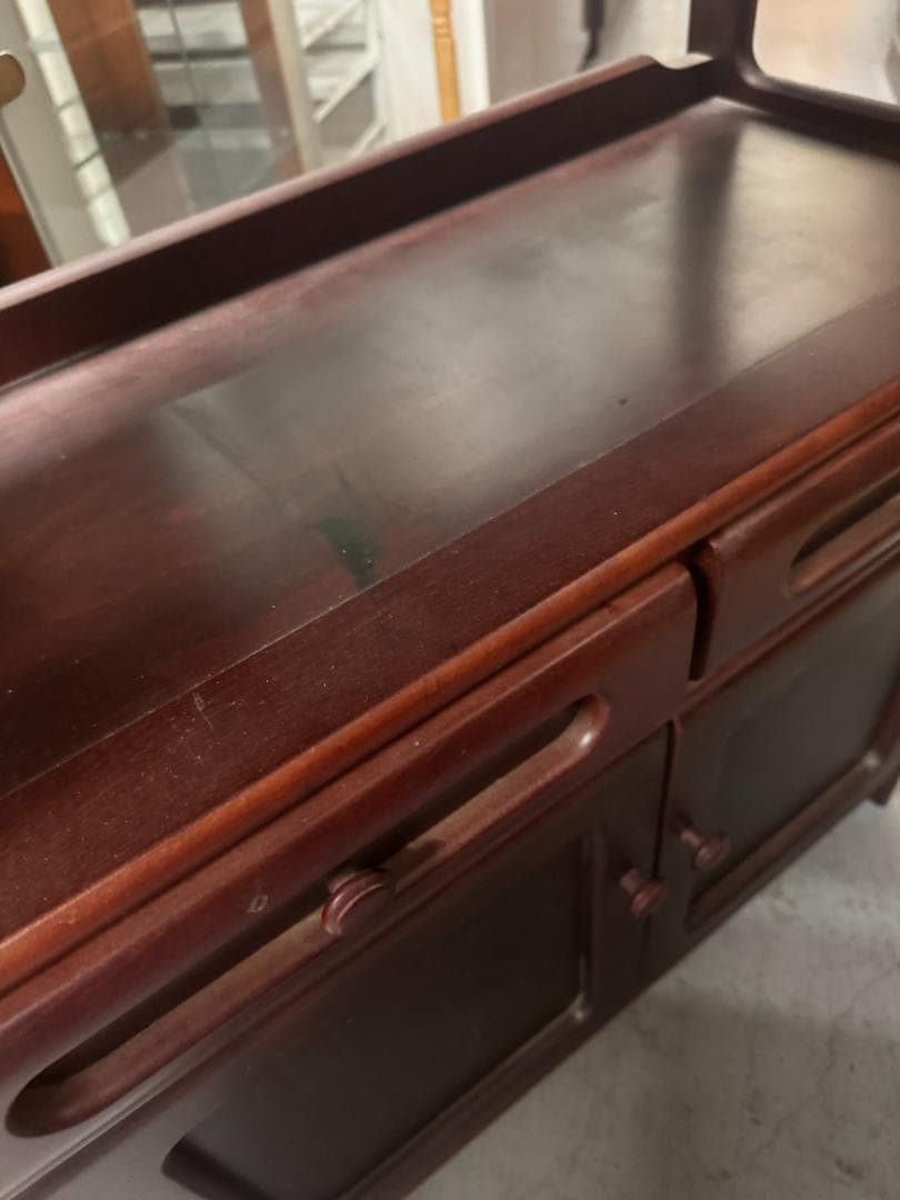 レトロ　Karimokuカリモク家具　カリモク 電話台 棚 ラック 花台 220