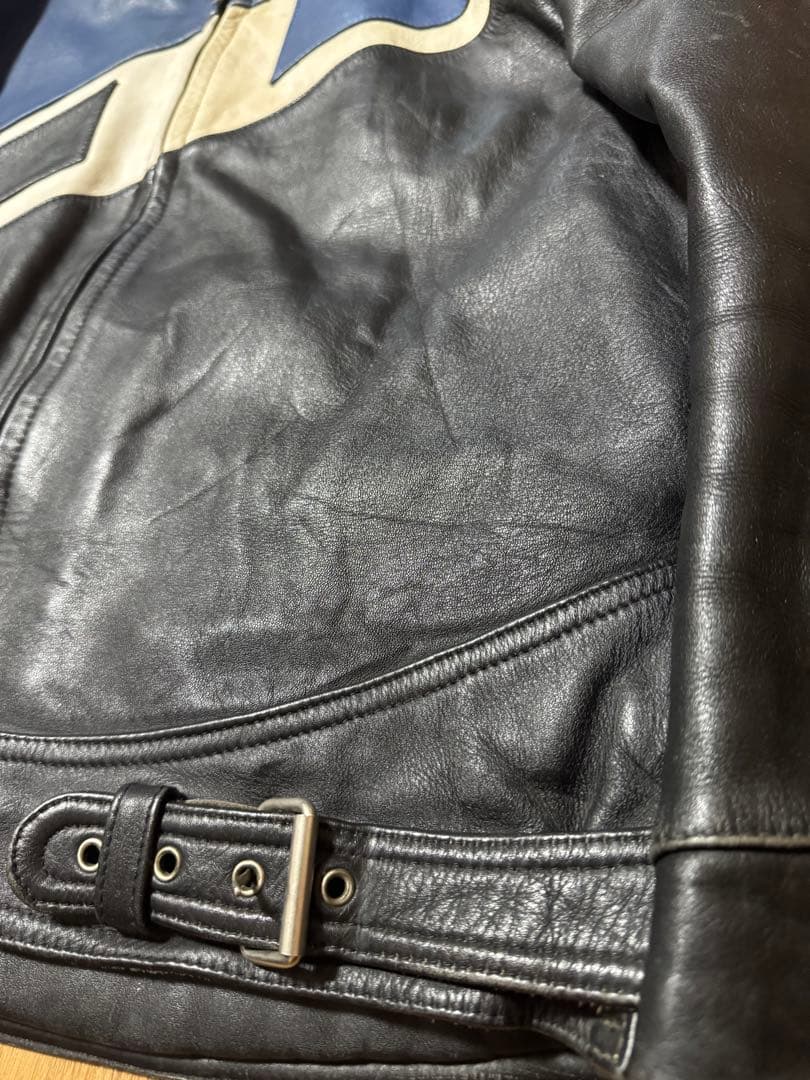 ECHTES LEDAR レーシング シングルライダース ジャケット 50