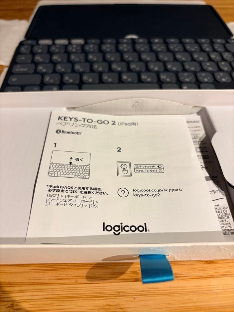 【未使用・開封のみ】Logicool KEYS-TO-GO 2 for iPad