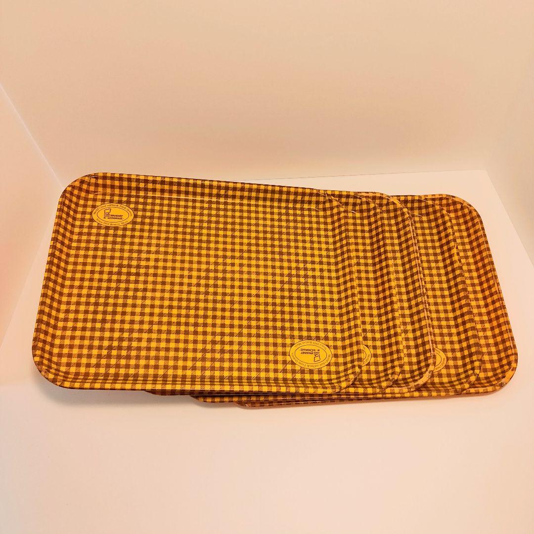 非売品 ミスタードーナツ 店舗用トレイ 70年代〜80年代 昭和レトロ 4枚組