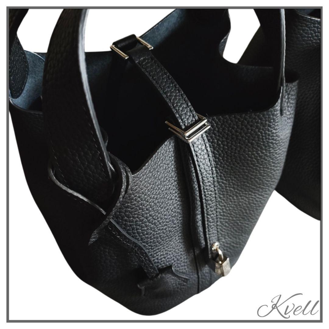 【新品】 本革 レザー バケツ キューブ ハンド 鍵 PM MM 即納 牛革