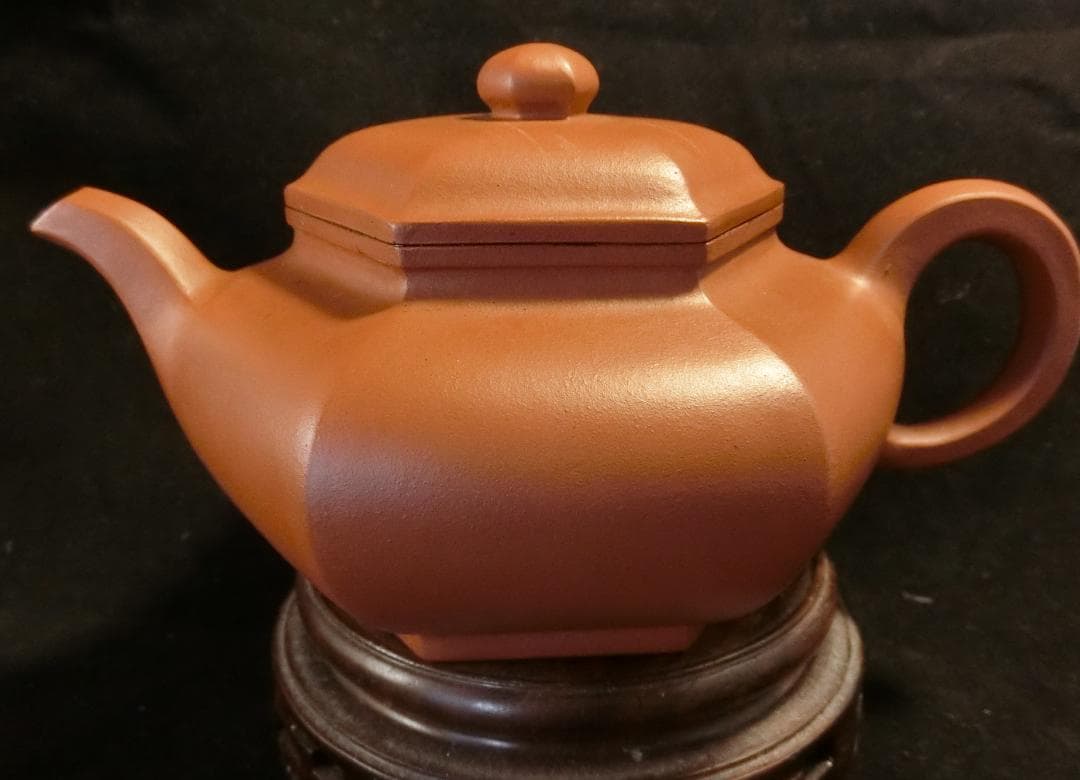 宜興老紫砂 六方壷　早期単孔壷精品 邵元亭製