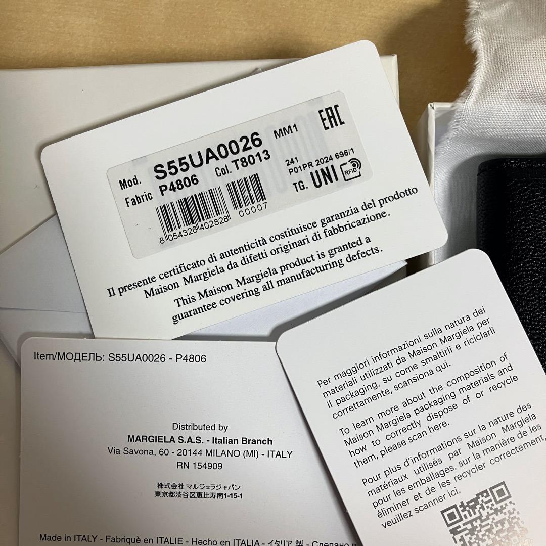 新品 マルジェラ 24ss キーケース 小物 ブラック 黒色 7211