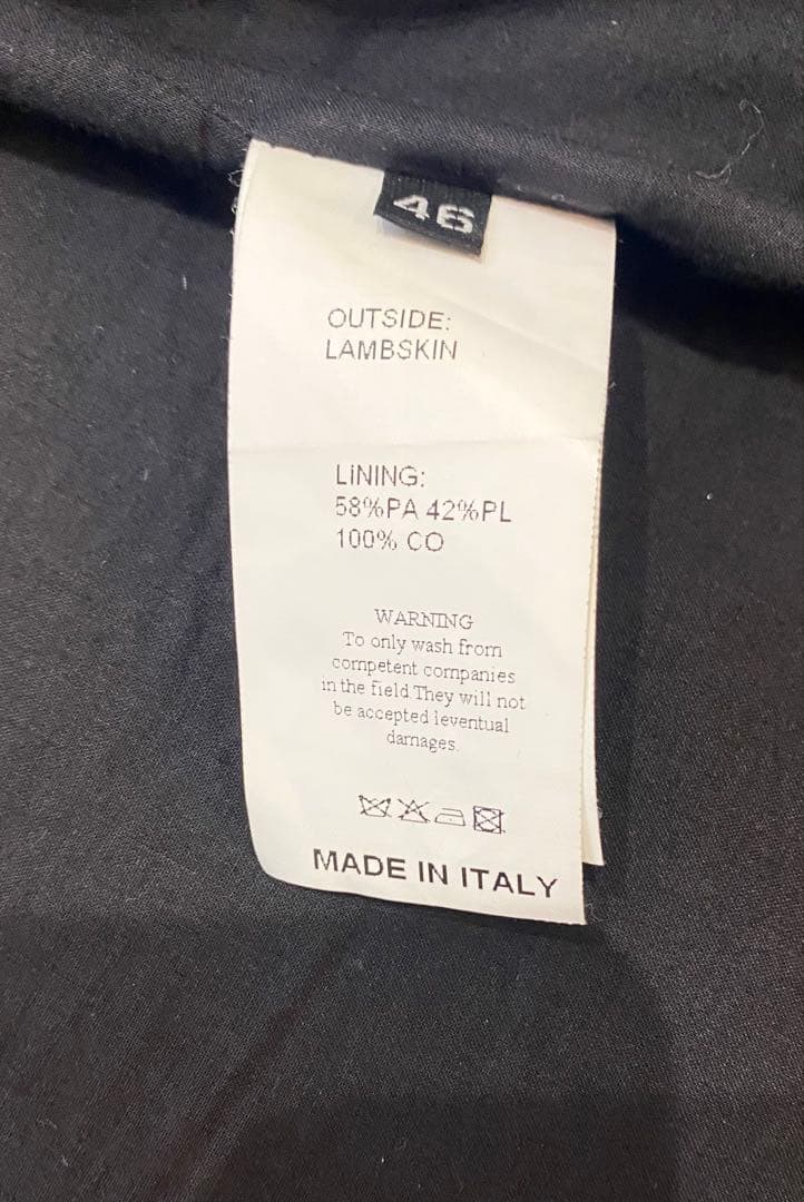 ゆう　美品 EMMETI JURI エンメティ ユリ46 ライダース