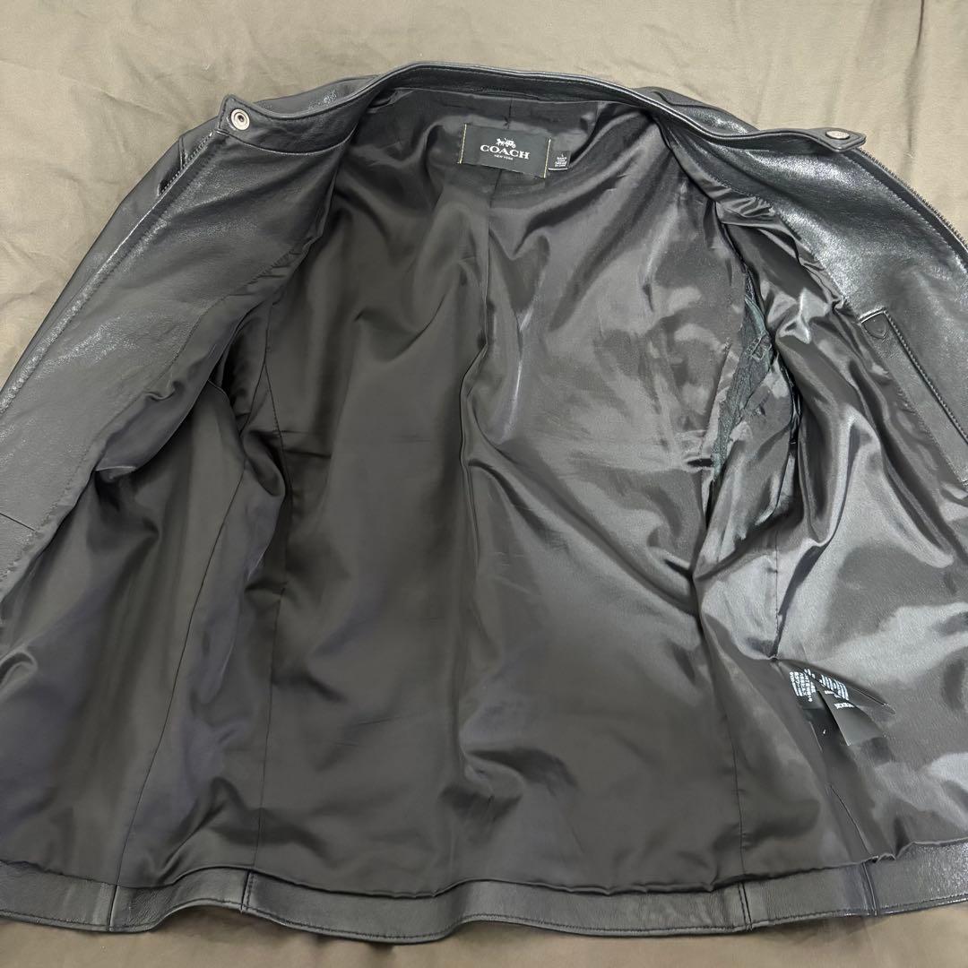 COACH レザージャケット シングルライダース ブラック