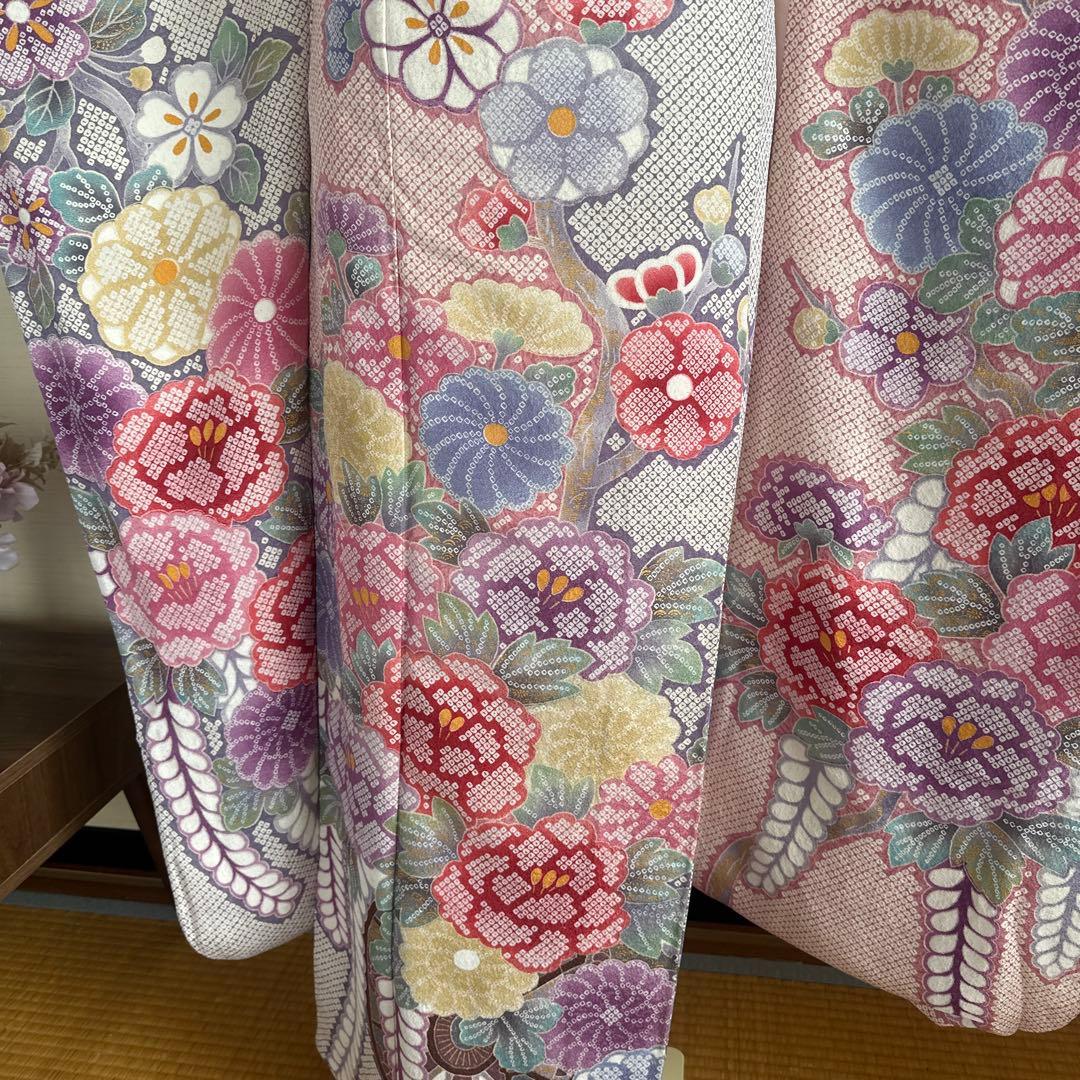 ふわっと華やか絞り模様♡振袖フルセット♡成人式前撮り結婚式