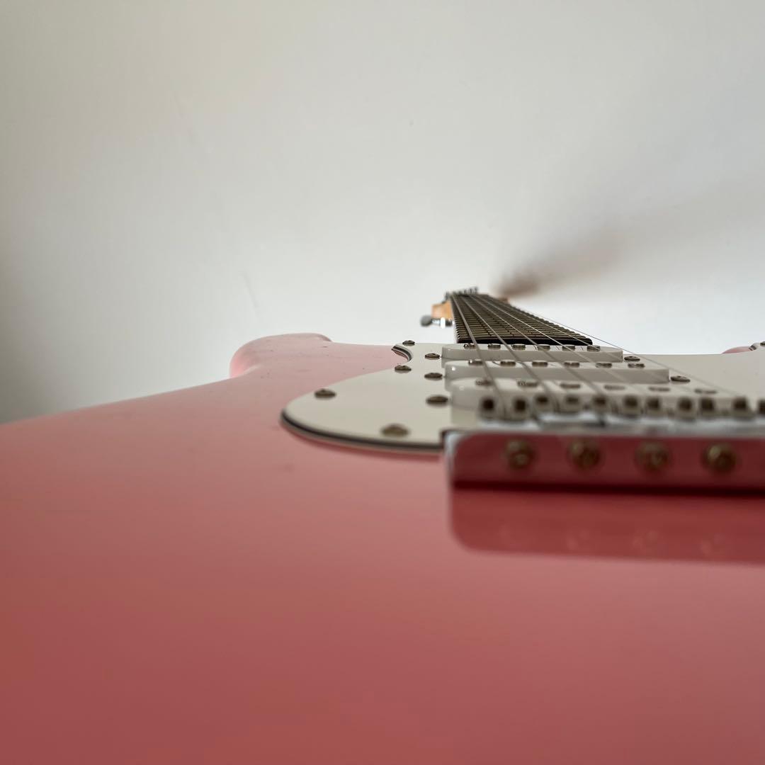 ストラトギター(ピンク)PLAYTECHプレイテック初心者向け