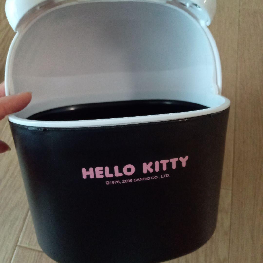 キティちゃん　ごみ箱　収納入れ➕キティ座布団カバー　平成レトロ