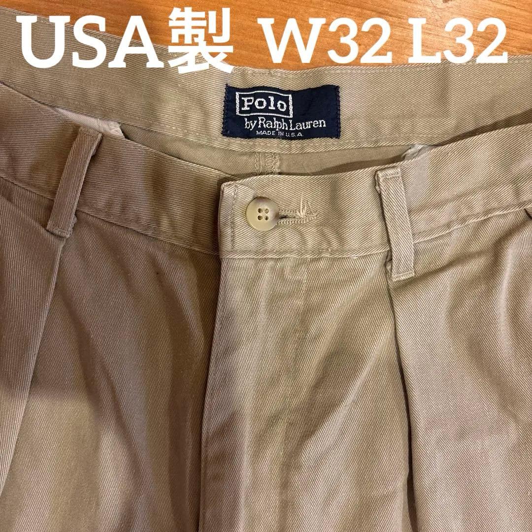 PoloByRalphLauren ラルフローレンUSA製チノパンポロチノW32