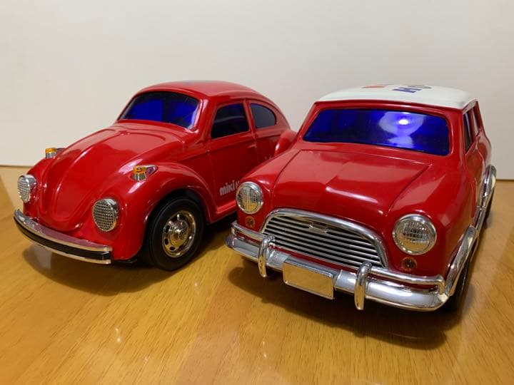 【レア商品！新品！】ミキハウス ブリキの車 フォルクスワーゲン、ミニクーパー