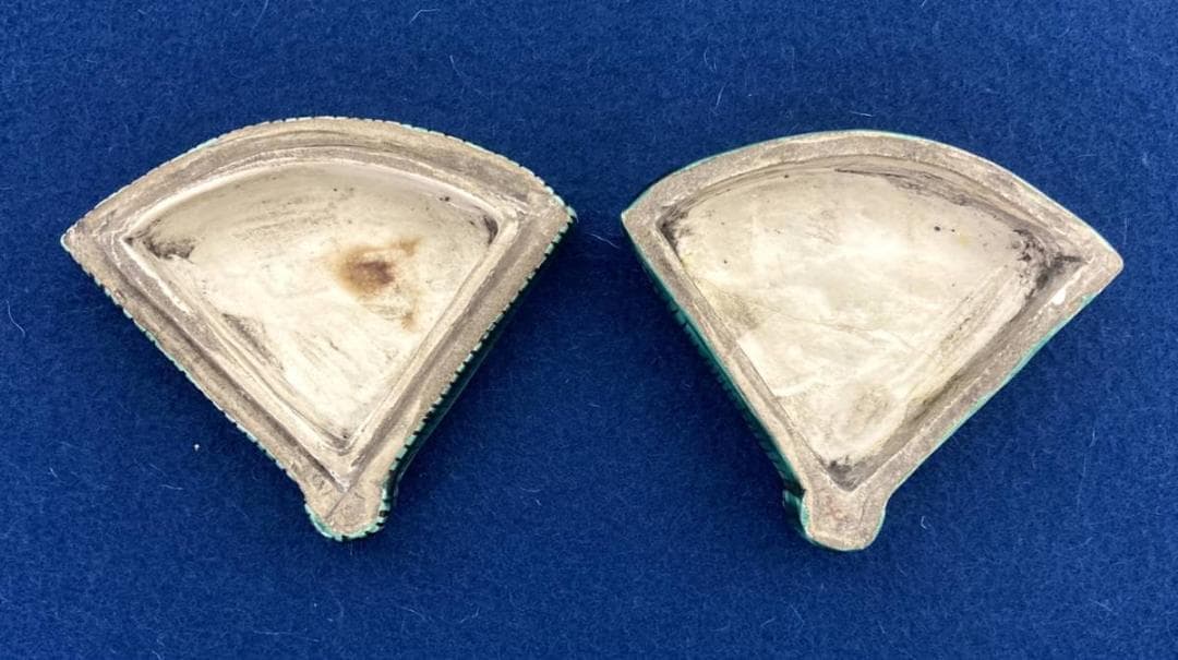 九谷焼 香合 香道具 仏具 古道具：時代物 骨董 扇形 花鳥画 角福