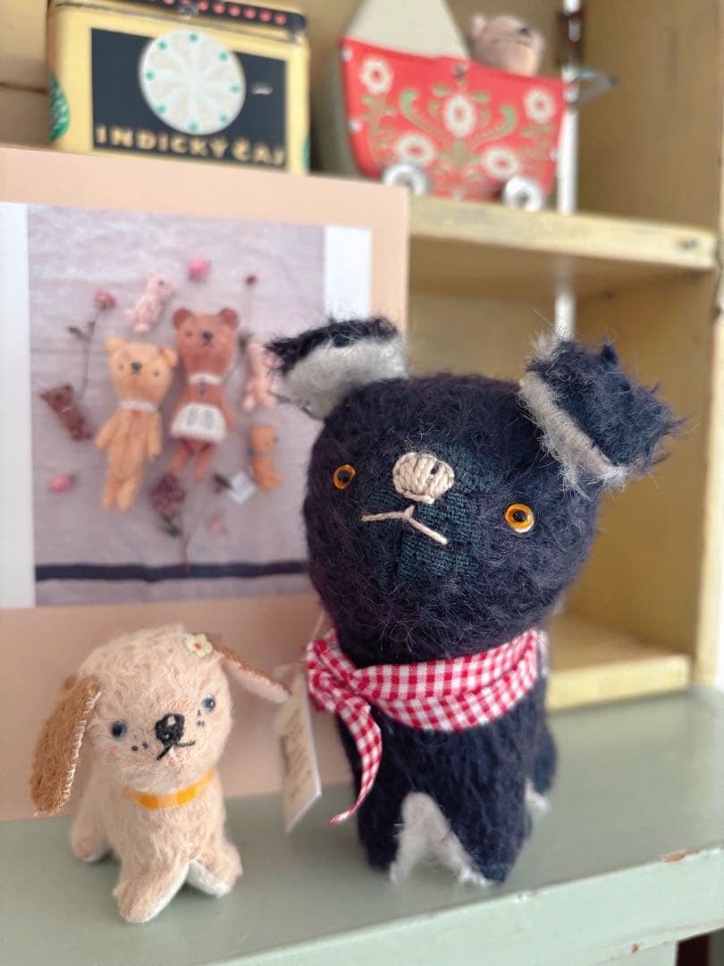 yofugetu 10.5cm黒わんこさんとちびわんこさんset