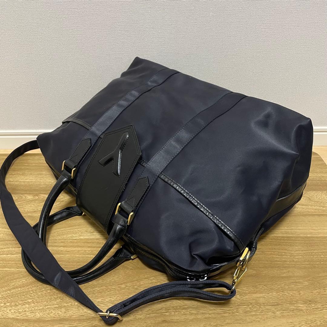 《美品》SAINT LAURENT（サンローラン）ナイロン×レザー ハンドバッグ