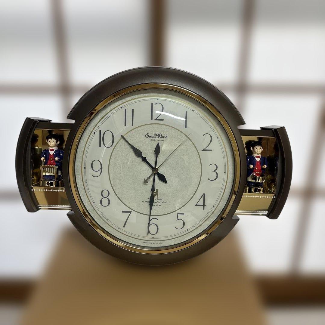 リズム時計工業　スモールワールド・音楽隊　からくり時計　美品