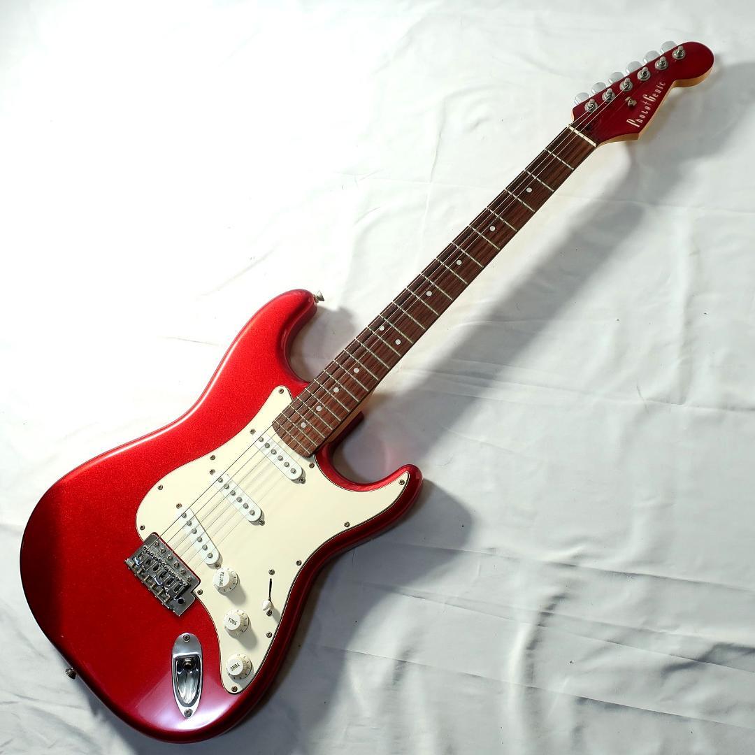 弦交換 Photogenic ストラトタイプ マッチングヘッドメタリックレッド