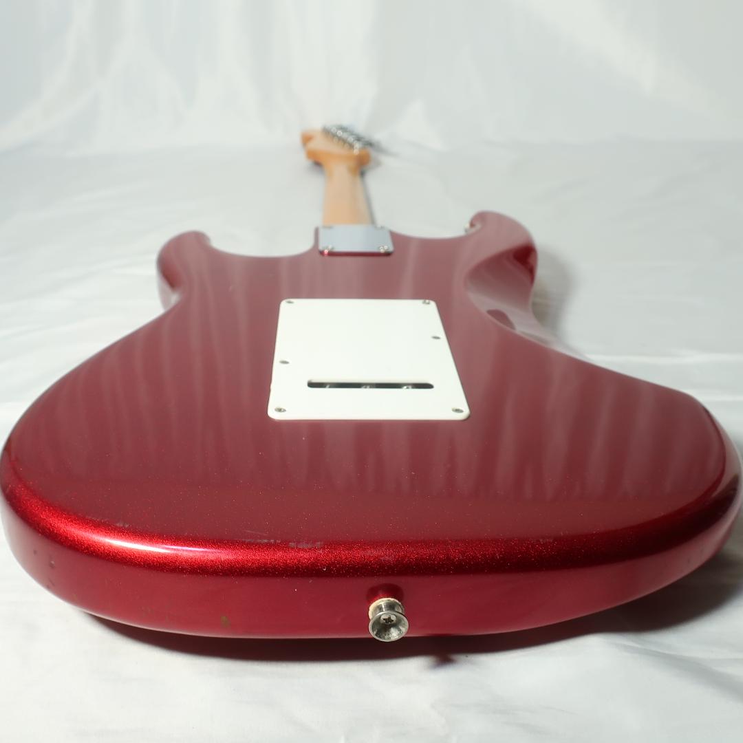 弦交換 Photogenic ストラトタイプ マッチングヘッドメタリックレッド