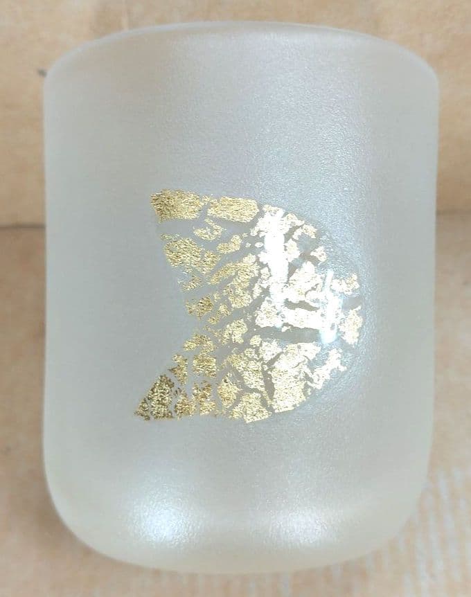 【本物保証】藤田喬平 手吹 三日月コップ(5個) 共箱 美品 ガラス工芸