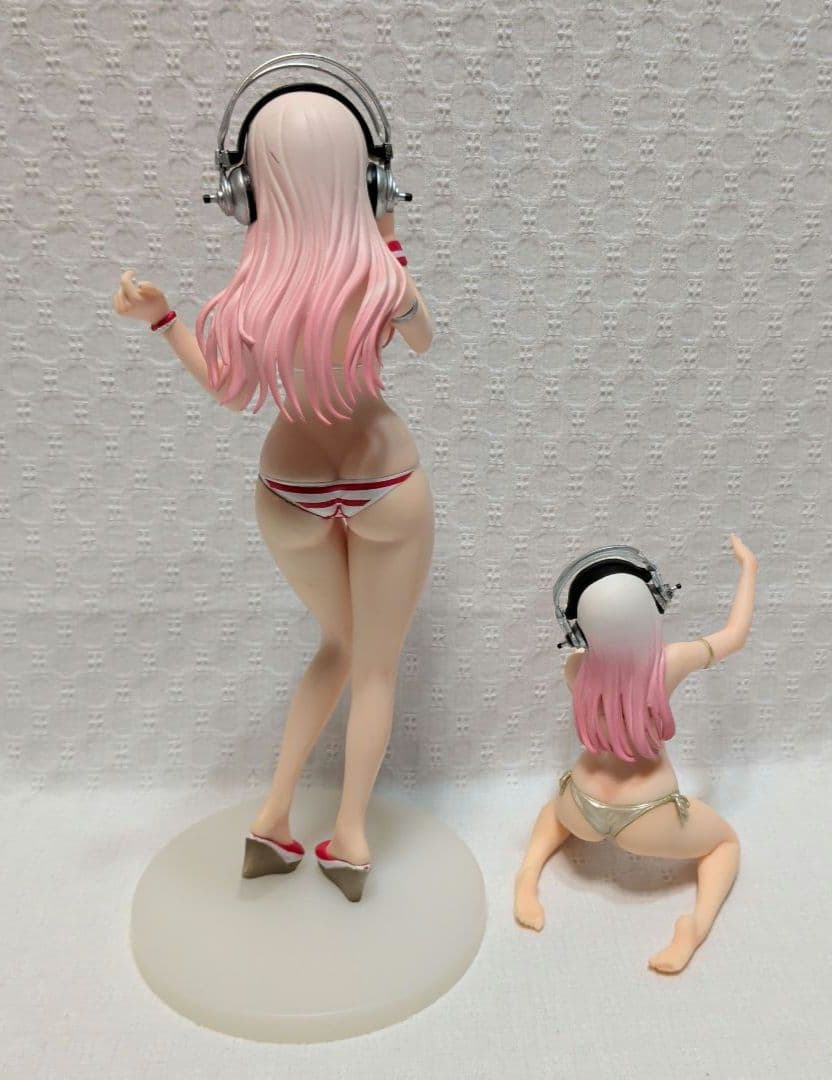 【ジャンク含む】 すーぱーそに子 サマービーチフィギュア 全5種＋ボトルホルダー