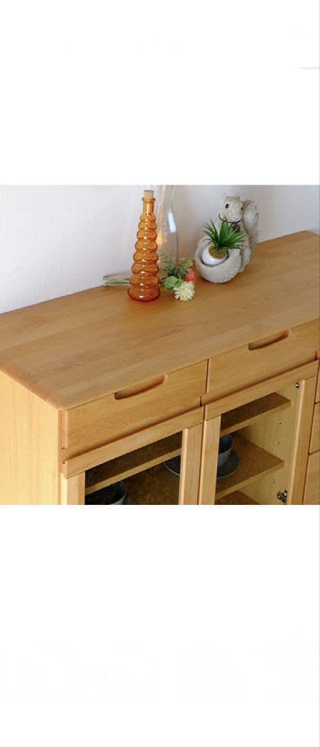 サイドボード 食器棚 ガラス戸 チェスト リビング収納　120cm