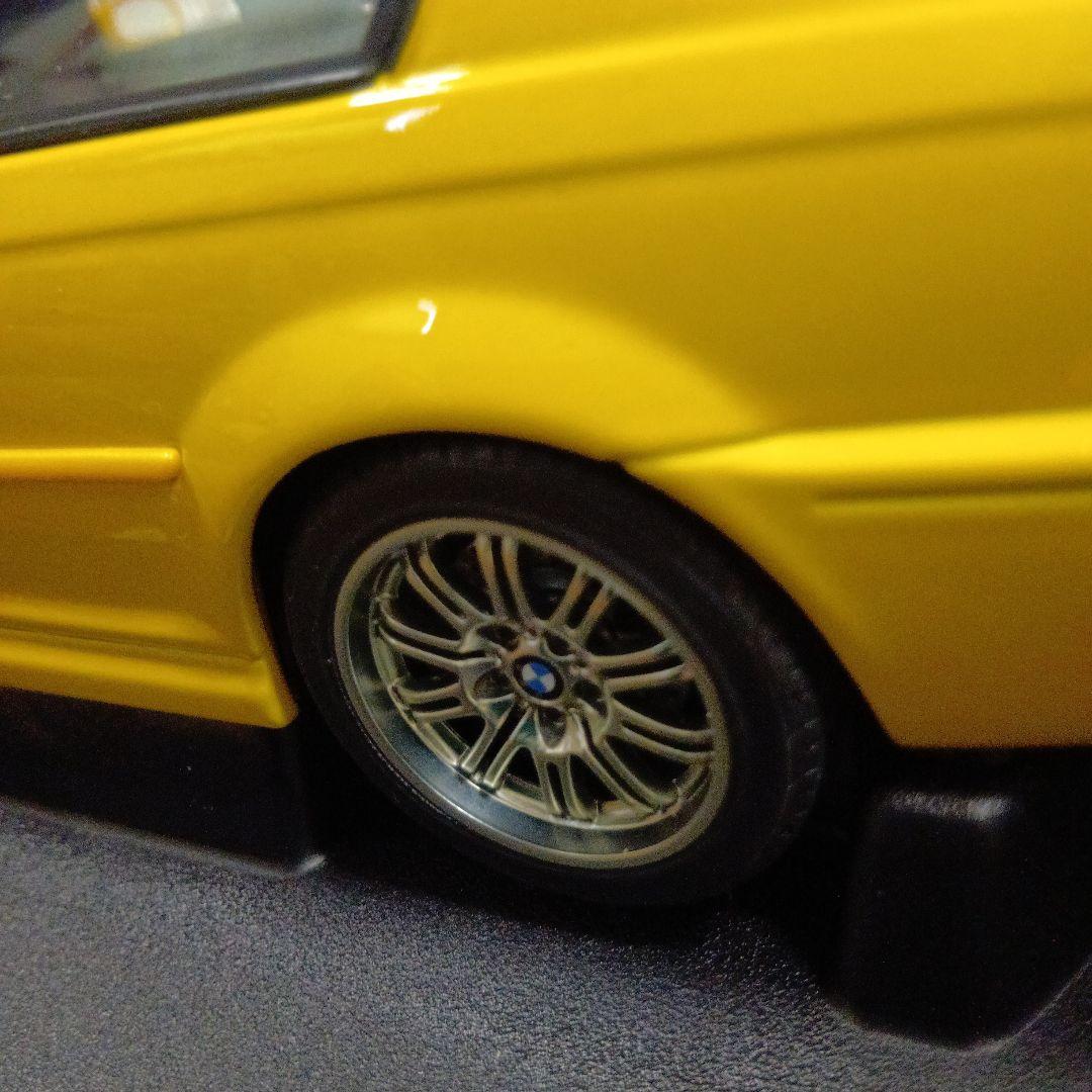 絶版AUTOart BMW M3 イエロー 1/18