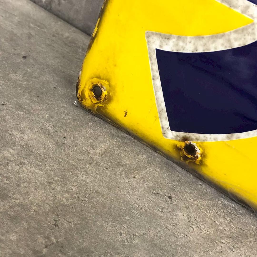 昭和レトロ 当時物 レア マルト 完全飼料 琺瑯看板 ホーロー看板 店頭看板