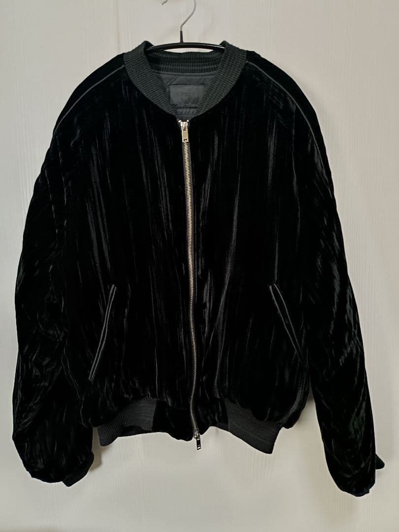 YOKE　VELVET SOUVENIR JACKET ヨーク　ブルゾン 黒