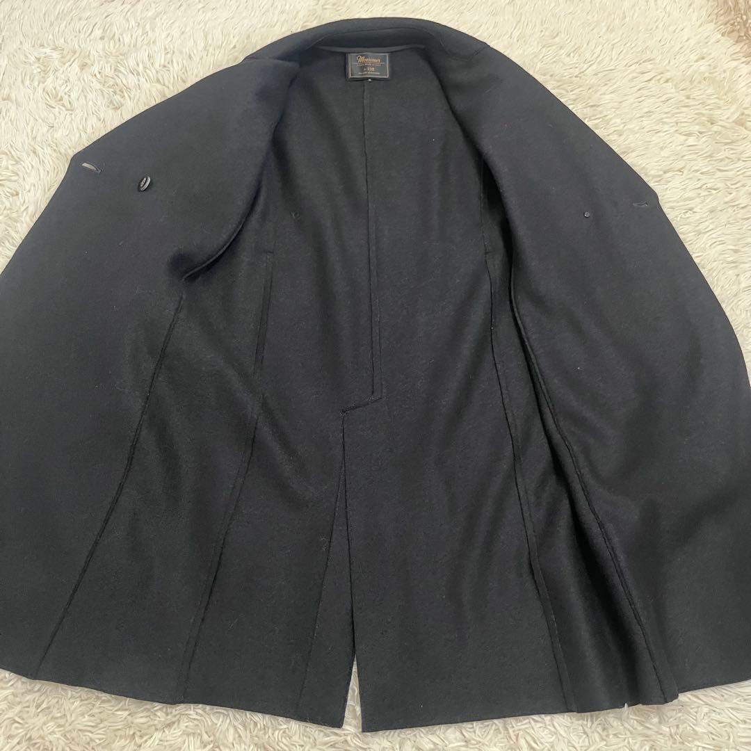 Moessmer for 23区　ダブル　チェスターコート　ベルト　ネイビー